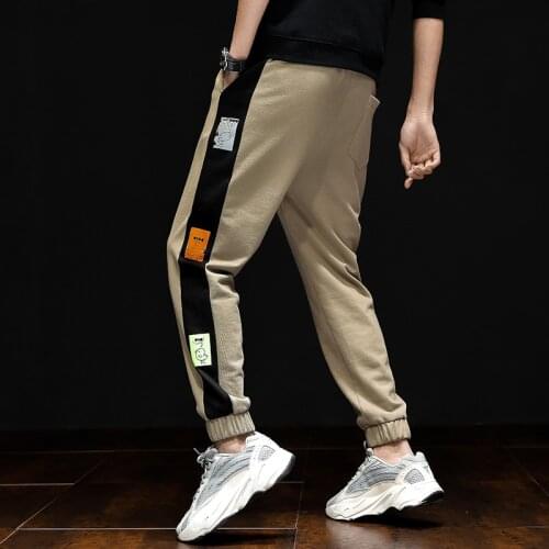 Sport Pants Men Loose Straight Leg Bundle 2021 New Spring Autumn Basketball Pants Mens Bare Pants Korea Fashion Casual Pants