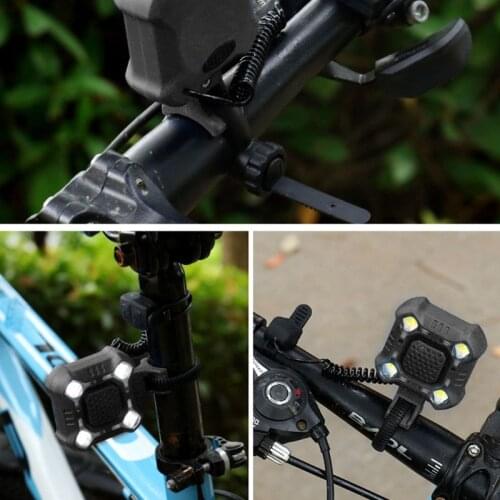 Super Bright Bike Horn Lights Front USB Rechargeable LED Headlamp Dustproof