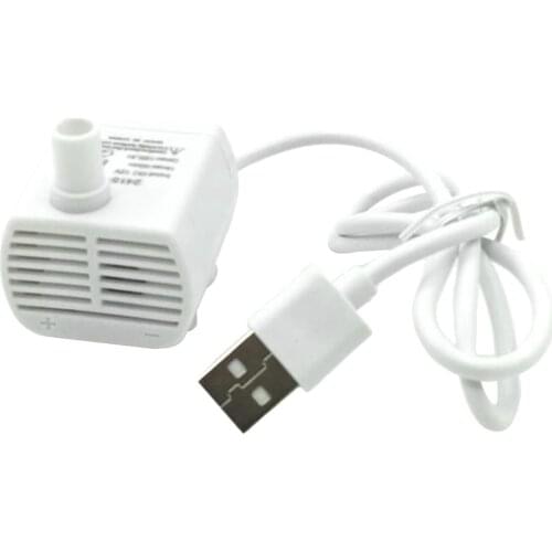 USB Automatic Pets Cat Water Drinking Fountain Silenced Pump Power Adapter