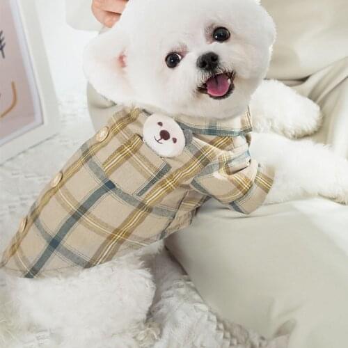 Cute Puppy Dog Spring New Casual Fashion T-shirts Pet Dog Outwear Clothes Chihuahua Yorkshire Clothing Dog Shirts pomeranian
