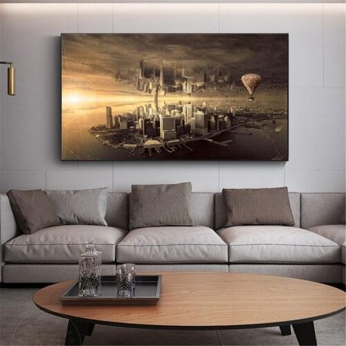 Vintage Parallel World Canvas Art Poster Science Fiction Poster Canvas Print Painting Wall Art Living Room Home Decoration