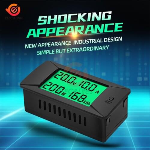 DC 0-300V 300A/200A/100A/50A Voltmeter Ammeter LCD Digital Voltage Current Meter Power Electric Energy Consumption Tester