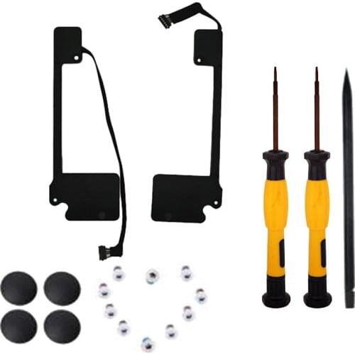 Back Cover Screw+Feet Foot (No Rubber)+Left / Right Speaker for Pro 13 Inch Retina A1502 Speakers