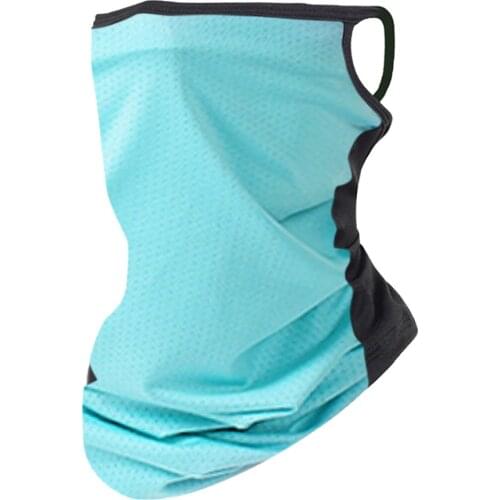 1PC Outdoor Cycling Breathable Ice Silk Neck Cover Face Bandana Windproof Dust Neck Cool Scarf Wrap Sports Neckwear Headband