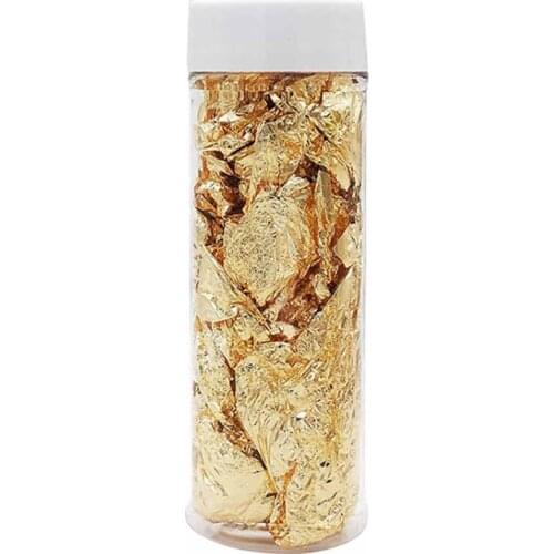 1PCS Edible Grade Genuine Gold Leaf Schabin Flakes 2g 3g 24K Gold Decorative Dishes Chef Art Cake Decorating Tools Chocolates