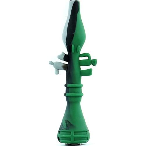 1PCS Glass Bow mouthpiece smoking pipes for Rocket propelled pipe for Silicone smoking pipes for man or women