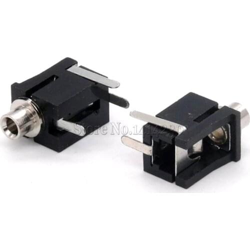 10PCS PJ-202 2.5MM Female Audio Connector 3 Pin DIP Headphone Jack Socket