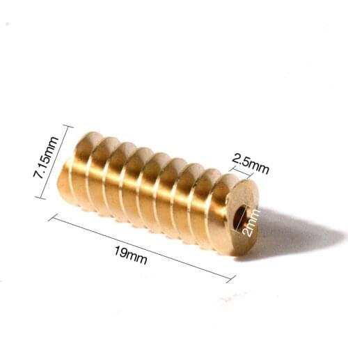 19*7.1*2mm copper worm gear for Mercedes benz central door lock motor