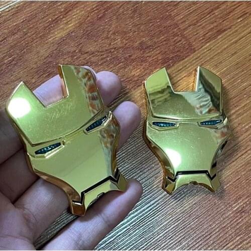 2x 3D Gold Metal Iron Union Auto Emblem Decals Motorcycle Badge Sticker Car Accessories