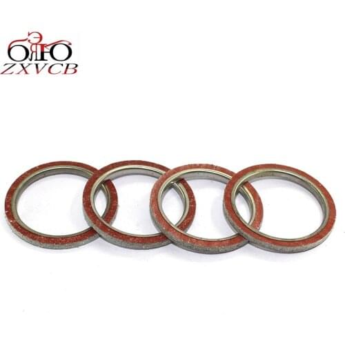 4PCS FOR KAWASAKI KLT250 C1-C3 Prairie 1983-1985 KLT250 P1 Police 1984 KEF300 A1-A6 Lakota 300 1995-2000 Exhaust Pipe Gasket