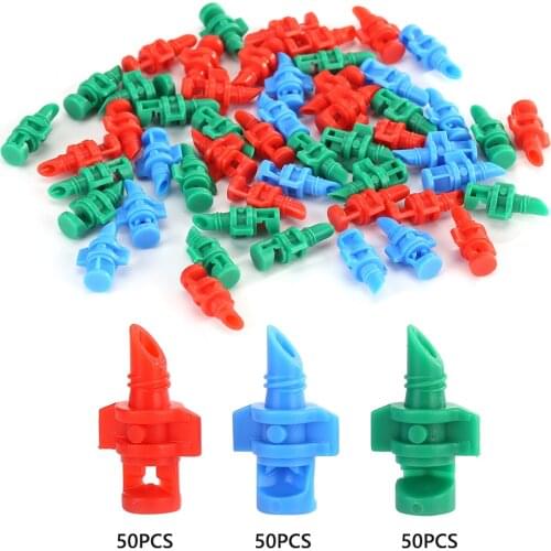 50/150pcs Nozzle Green 180 Degrees/red 360 Degrees/Blue 90 Degrees Nozzle For Cloning Machine Hydroponic Garden Irrigation Water