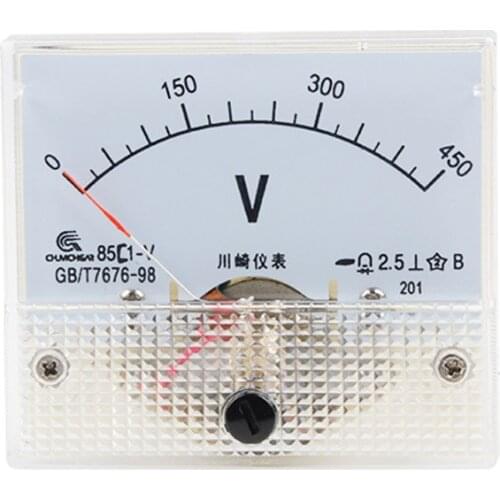 85C1-V DC pointer ammeter 10V 15V 20V 30V 75V 200V 250V 300V 400V 85C1 series analog AMP meter 64*56 mm size