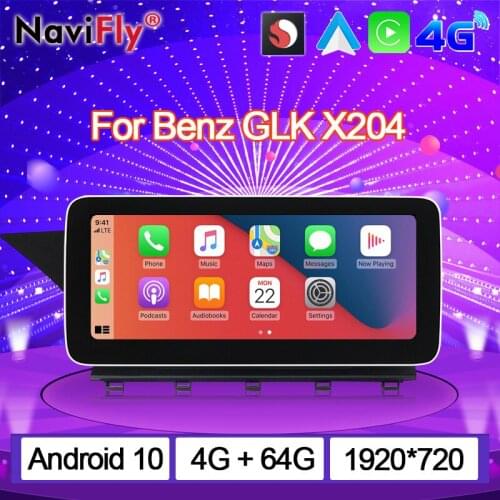 NaviFly N600 Plus For Mercedes Benz GLK Class X204 2008-2015 Android 10 Car Multimedia Player Navigation Qualcomm 625 8 Core