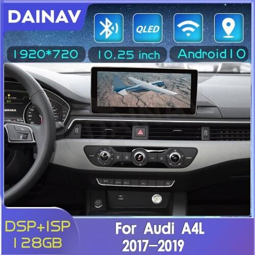 10.25 Inch Anti-glare Screen Android Car Radio For Audi A4L 2017-2019 Navigation Multimedia Player Wirel Carplay Stereo Receiver
