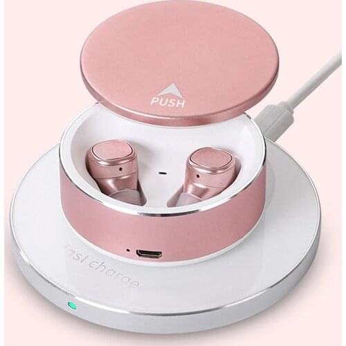 Magic Music TWS-07 Wireless Bluetooth earphone noise canceling TWS sports mini bluetooth headsets support wireless charging