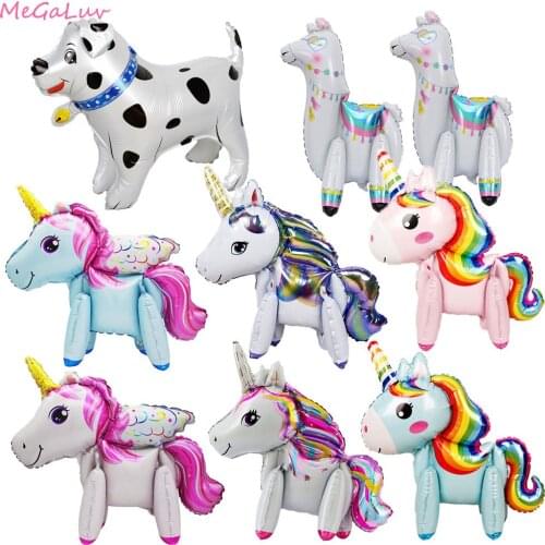 Big Unicorn Balloon Unicorn Birthday Party Decorations Kids Baby Shower Girls Favor Kids Gift Helium Foil Ballons Wedding Decors