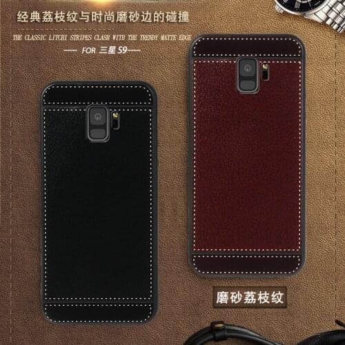 For Samsung S9 Case G960F 5.8 Inch Black Red Blue Pink Brown 5 Style Phone Soft TPU Samsung Galaxy S9 Cover
