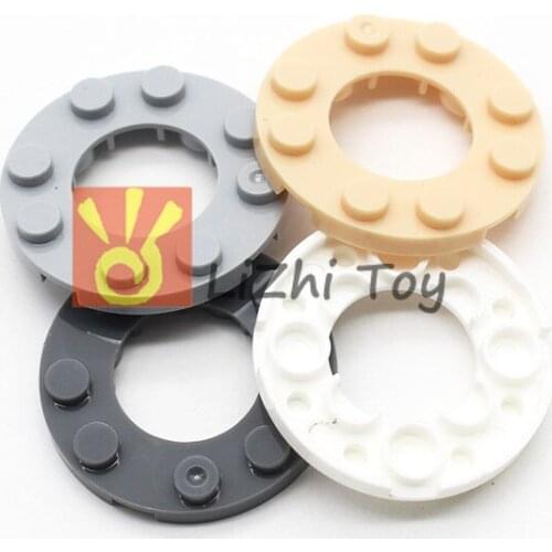 MOC Brick Parts 11833 Plate Round 4 x 4 with 2 x 2 Hole Classic Piece Building Block Toy Accessory