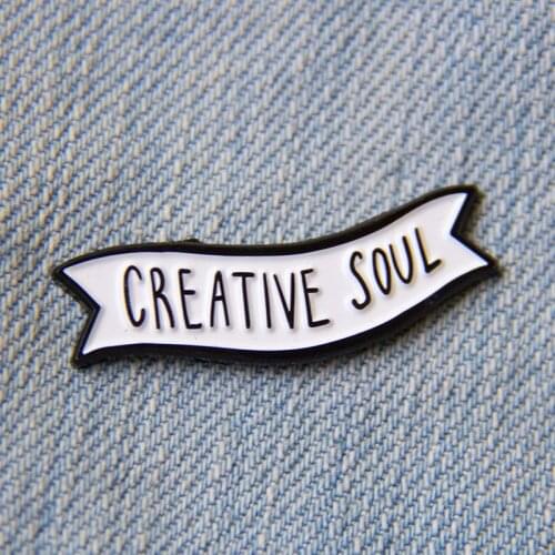 Ectogasm Creative Soul Artist Brooch Pins Enamel Metal Badges Lapel Pin Brooches Jackets Jeans Fashion Jewelry Accessories