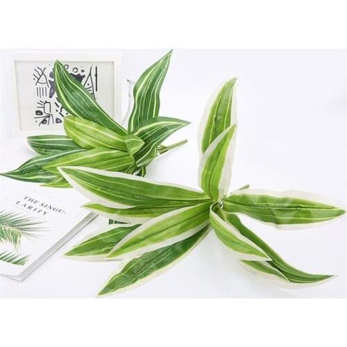 Fake plant Artificial Plants Green Grass Plastic Plant Wall Garden Home Decoration 1 pcs Artificial Flowers Green Leaves Plant