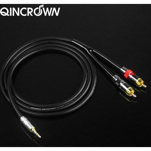 Fever level 3.5 turn double RCA lotus audio cable pure copper one minute two speaker mobile computer cable