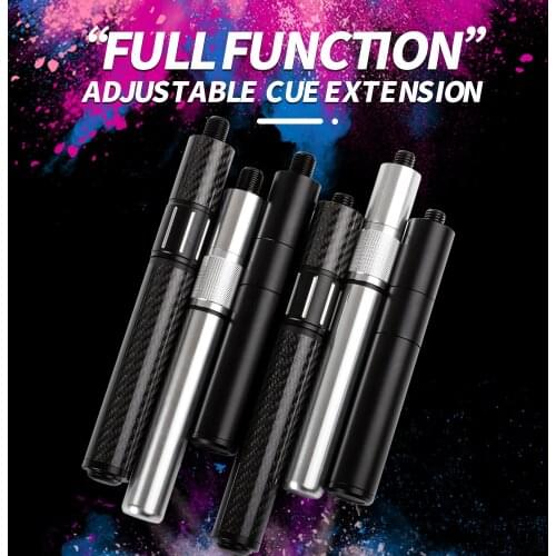 KONLLEN Billard Extendable Extension 1 pcs Black Carbon Fiber Aluminum Alloy for MEZZ/ZOKUE/FURY/PREDAIOR Billiard Accessories