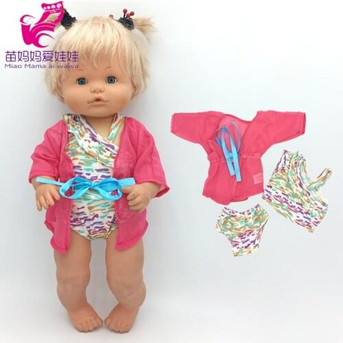 Nenuco Doll Clothes Summer Clothes Swim Set Ropa y su Hermanita 40cm Baby Doll Swimming Wears