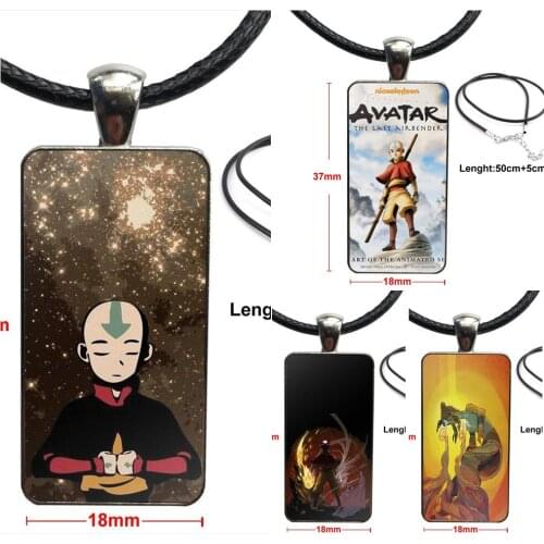 For Girls Statement Maxi Glass Pendant Galaxy Pendant Necklace Women Steel Plated Necklaces Jewelry Avatar The Last Airbender