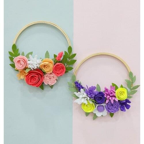 Meian Unfinished Baby Room Handmade Felt DIY Craft Flowers Christmas Kids Room Wall Decorations Photography Props Decorations