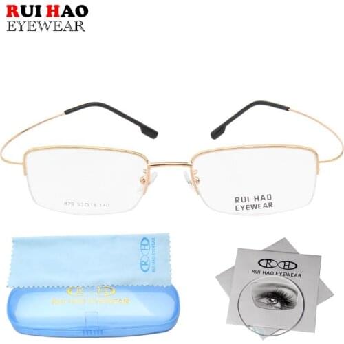 Customize Prescription Glasses Men flexibility Glasses Frame Screwless Temples Myopia Hyperopia Resin Lenses Eyeglasses 879