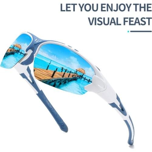 Mens And Womens Sports Cycling Glasses Polarized Sunglasses Mountain Bike Windproof Sunglasses Ski Anti-UV Cycling Equipment