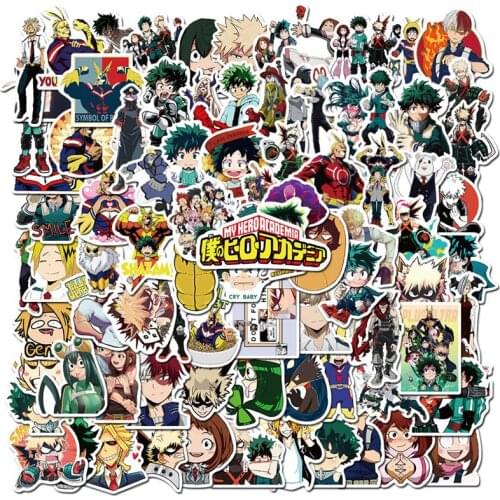 10/30/50Pcs My Hero Academia Suitcase Stickers Laptop Skateboard Izuku Midoriya Might Boku No Hero Academia Anime Sticker