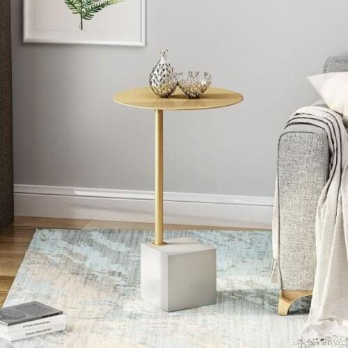 Nordic marble small coffee table living room ins simple modern creative small round table