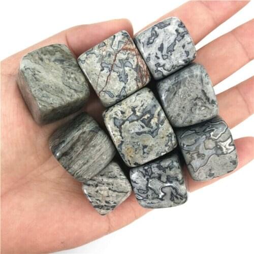 Wholesale 100g Natural Picasso Stone Quartz Crystal Cube Rocks Stones Polished Healing Natural Quartz Crystals