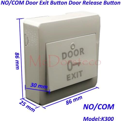 Special Cost NO/COM Exit Button Wall Mount Exit Button Push Door Release Exit Button Switch For Electric Access Control System