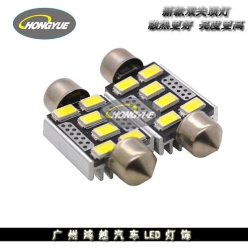 Car Led License Plate Lamp Roof Room Lamp Double Tip Led Interior Lamp Anti Alarm Decoding CANbus Reading Lamp