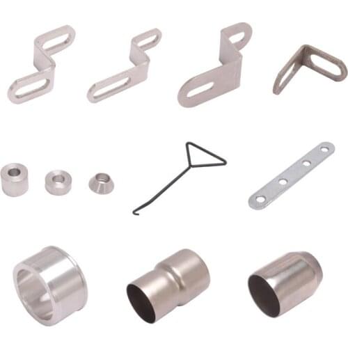 9.99 Universal Exhaust Pipe Install Accessories Motorcycle Stainless Steel Weld Adapter Pull Hook "Z" Bracket 51/61mm Converter