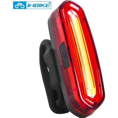 INBIKE Bike Light Bicycle Taillight Bike Accessories bisiklet aksesuar Waterproof Riding Rear light Led USB Chargeable MTB Bike