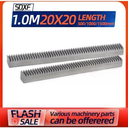 1Mod 20 * 20 500/1000mm/1500mm precision gear rack cnc rack (straight teeth) toothed rack cnc machine