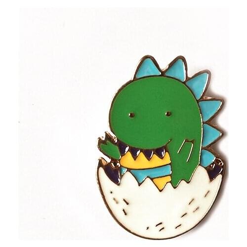 1Pcs Fashion Enamel Brooch pin dinosaur Brooches For women Pins For Backpacks Hat Clothes Lapel Pin Badge Jewelry Gift