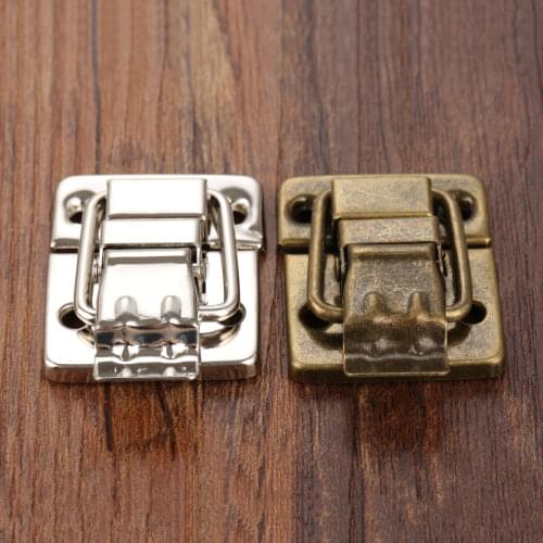 1Pcs 30*36mm Jewelry Wood Box Toggle Latch Hasp Drawer Latches Decorative Suitcases Buckle Clasp Furniture Hardware