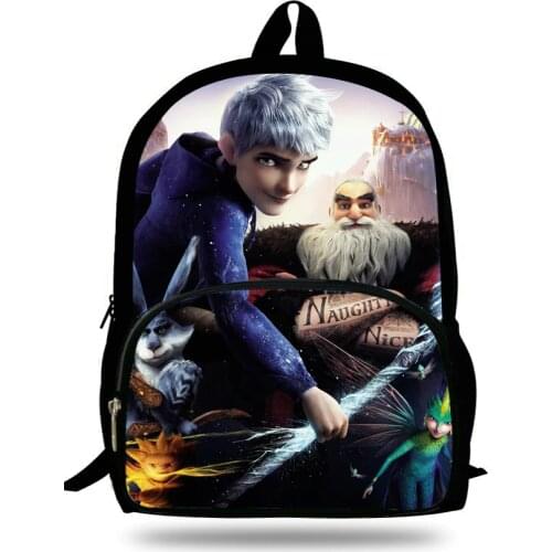 16-inch Rise of the Guardians Backpack Jack Frost Age 7-13 Childlren Backpack Kids School Bags For Boys Mochila Escolar Menino
