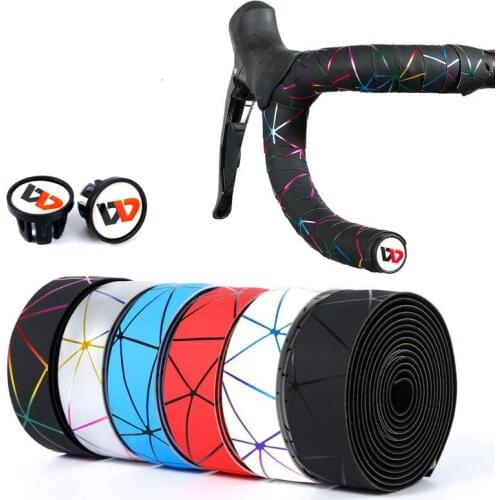Pack of 2 Road Bike Handlebar Tape EVA PU Road Bicycle Bar Drop Wrap Anti-slip Shock Wrap