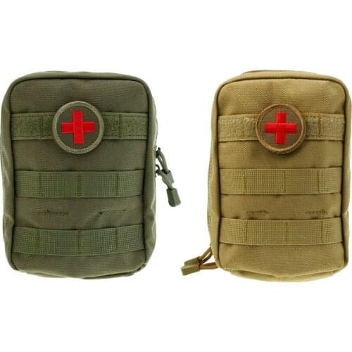 2 Pieces Durable Compact EMT Pouch Medic EMS Paramedic Molle First Aid Pouch