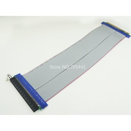 40pcs/lot 30CM PCI-E PCI Express 16X Riser Card Extender Flexible Extension Cable