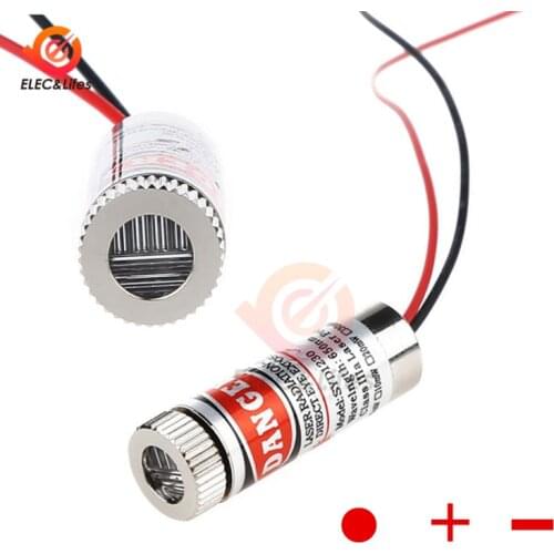 650nm 5mW Industrial Class Head Glass Lens Focusable Laser Module Red Point / Line / Cross Adjustable Beam