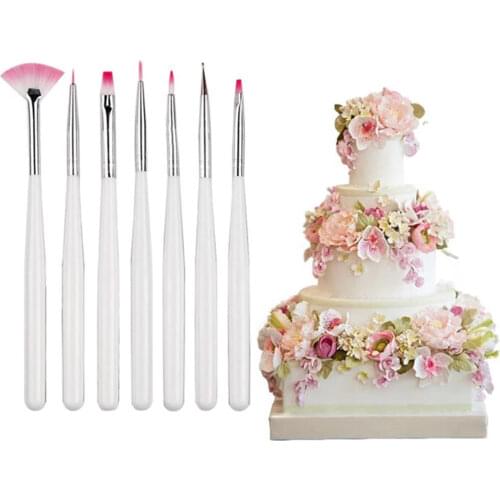 Face mold Cake Decorating Brush Set 3pcs/set Food Paint Icing Cupcake Sugarcraft Tools,dessert pastry decoration baking tools