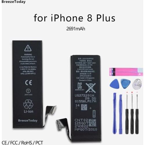 New Mobile Phone Battery 2691mAh For iPhone 8 Battery 8 Plus Battery Replacement Original батарея для телефона bateria batterie