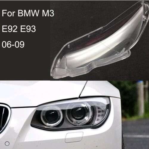 Car Headlight Lens For BMW M3 E92 E93 Coupe 2006 2007 2008 2009 Headlamp Cover Replacement Auto Shell