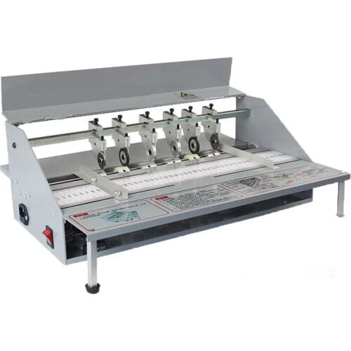 Free shipping 1pcs Electric book cover paper creasing machine paper punching machine cutting and creasing machine
